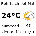 El tiempo en rohrbach-bei-mattersburg-at con meteo.es